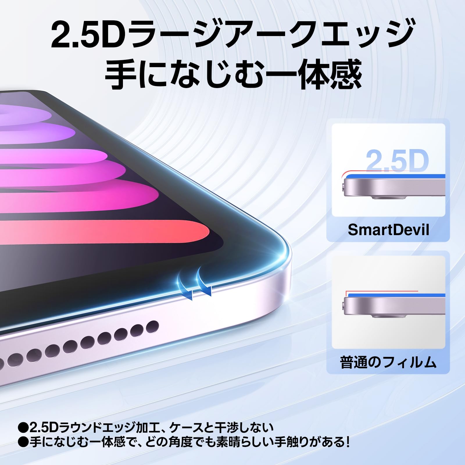 Amazon.co.jp: 【2枚セット】SmartDevil iPad mini7 (A17 Pro)2024 用